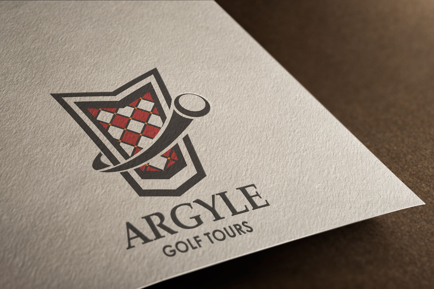 Logo Mockup - Argyle Golf Tours