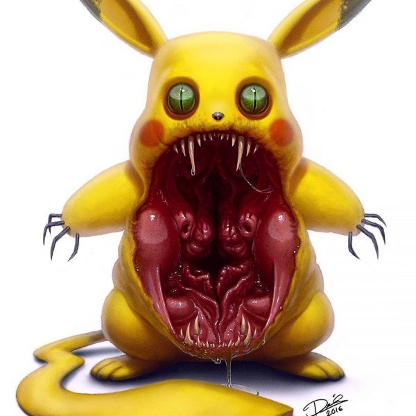 Dennis Carlsson Turns Popular Cartoon Characters Into Terrifying Monsters