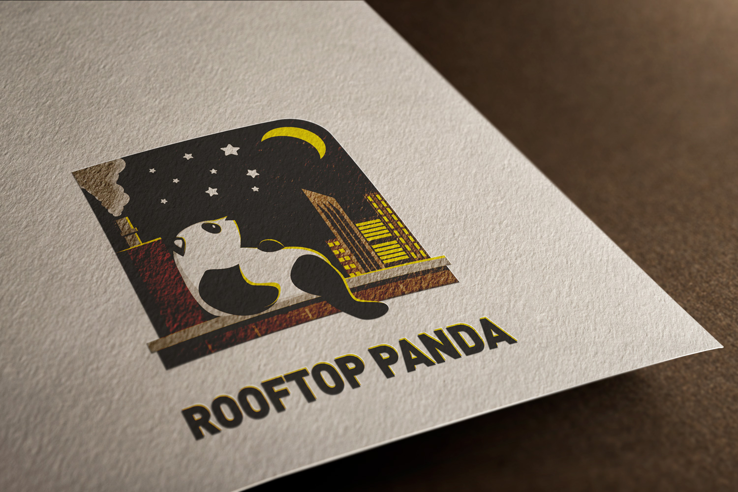 Logo Mockup - Rooftop Panda